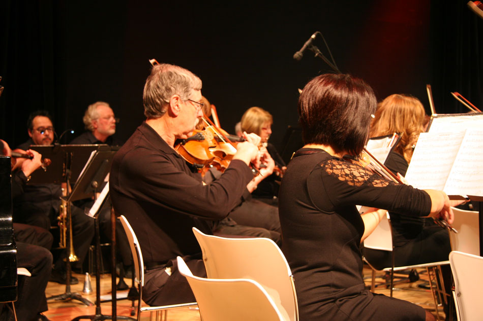 Several Winnipeg Pops Orchestra String Players